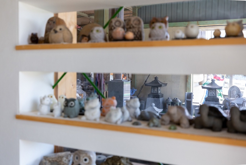 室内から作業スペースがご覧いただけます。